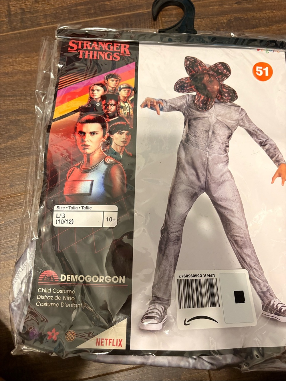 Demogorgon Kids Costume - Large-Stranger Things-New